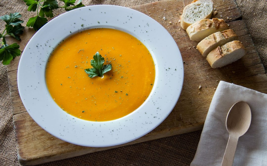 Sopa de calabaza moscada y cebolla